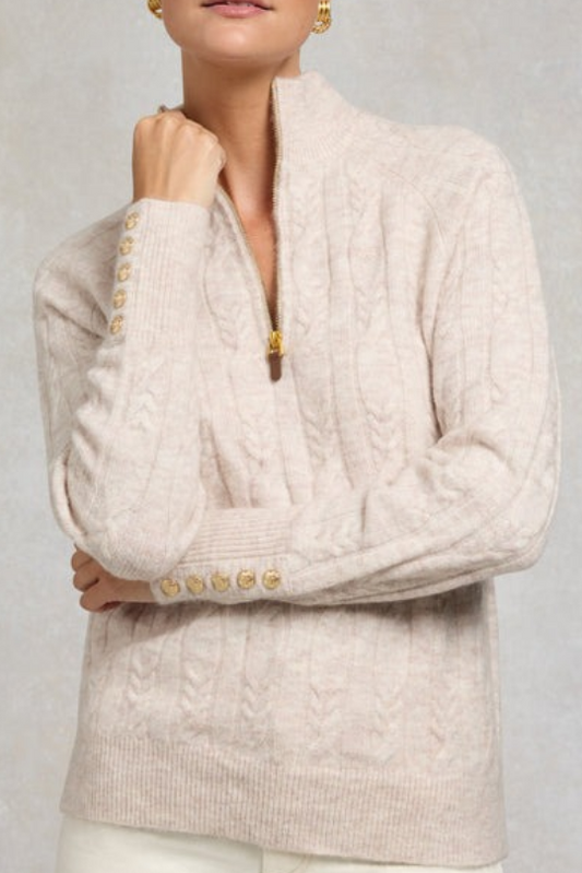Bridget Quarter Zip Knit