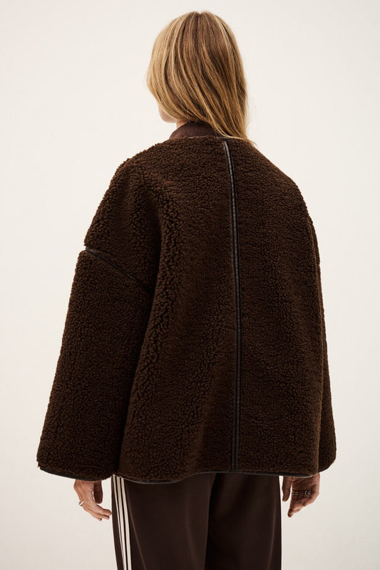 Brown Stylish Long Sleeve Jacket