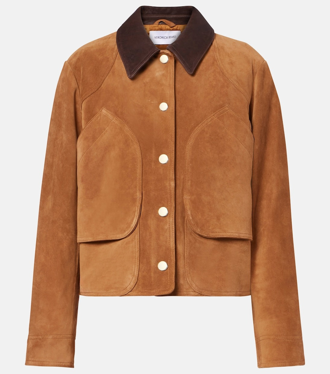 Brown suede field jacket