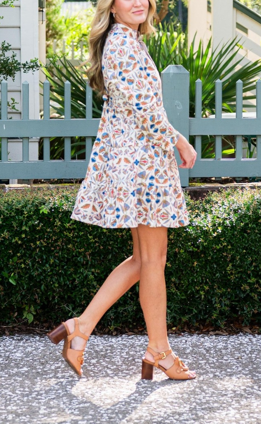 Long Sleeve Flare Tunic Dress