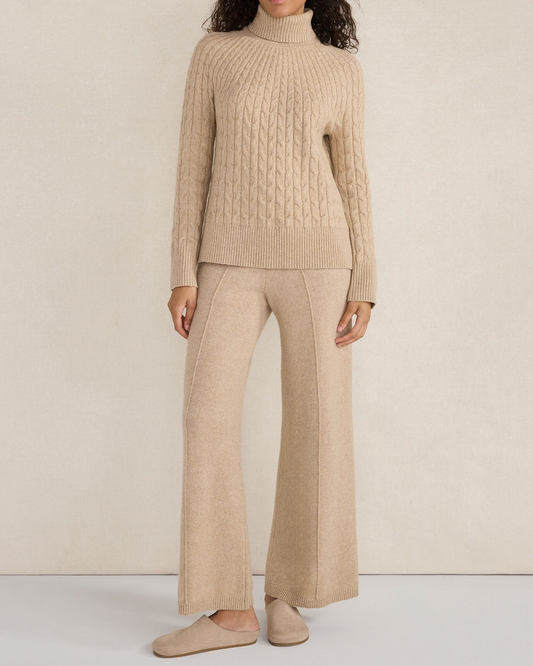 Organic Cotton Blend Gradient Cable Two Set