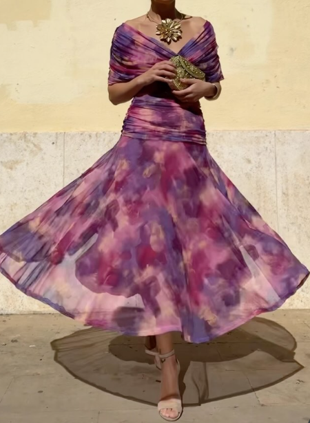 The Demure Mesh Occasion Dress