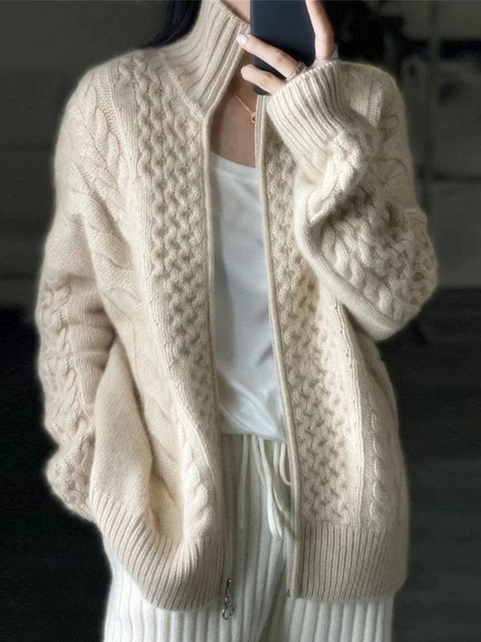 Comfy Plain Long Sleeve Cardigan