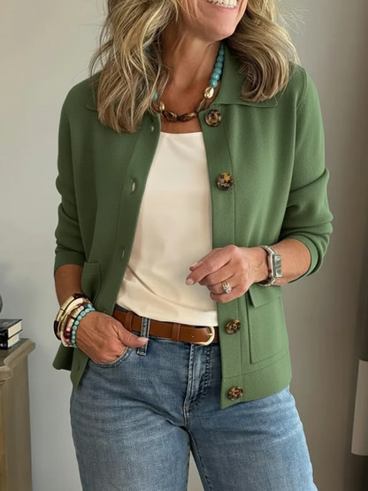 Women's Button-Front Cardigan Jacket