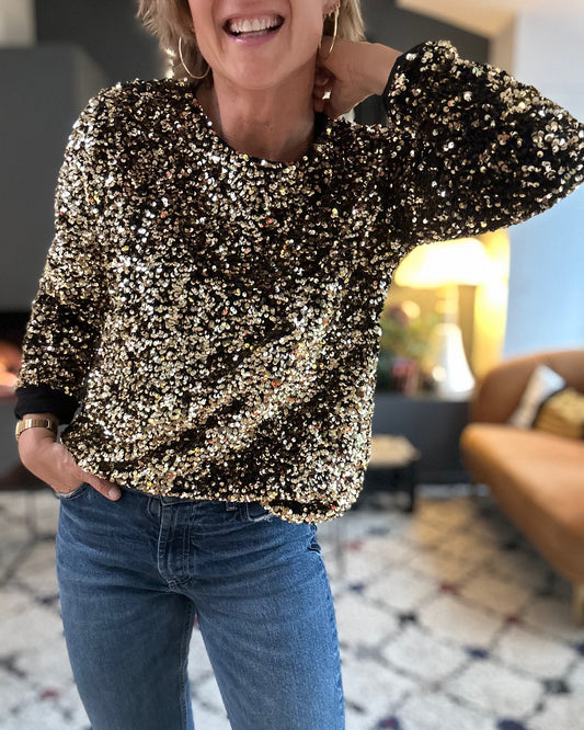 Dazzle Sequin Sweater
