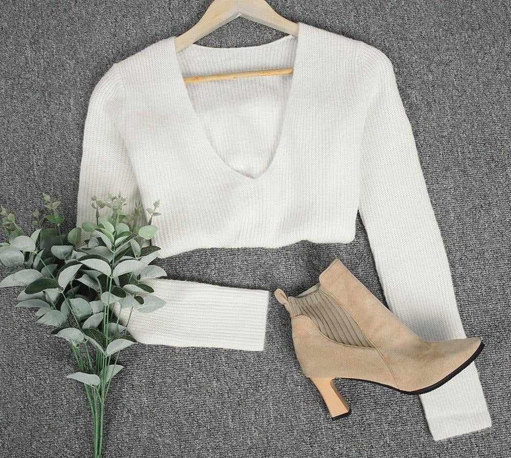 Back and Forth White Sweater