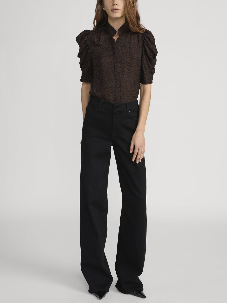 The Gillian  Black Shirt Top