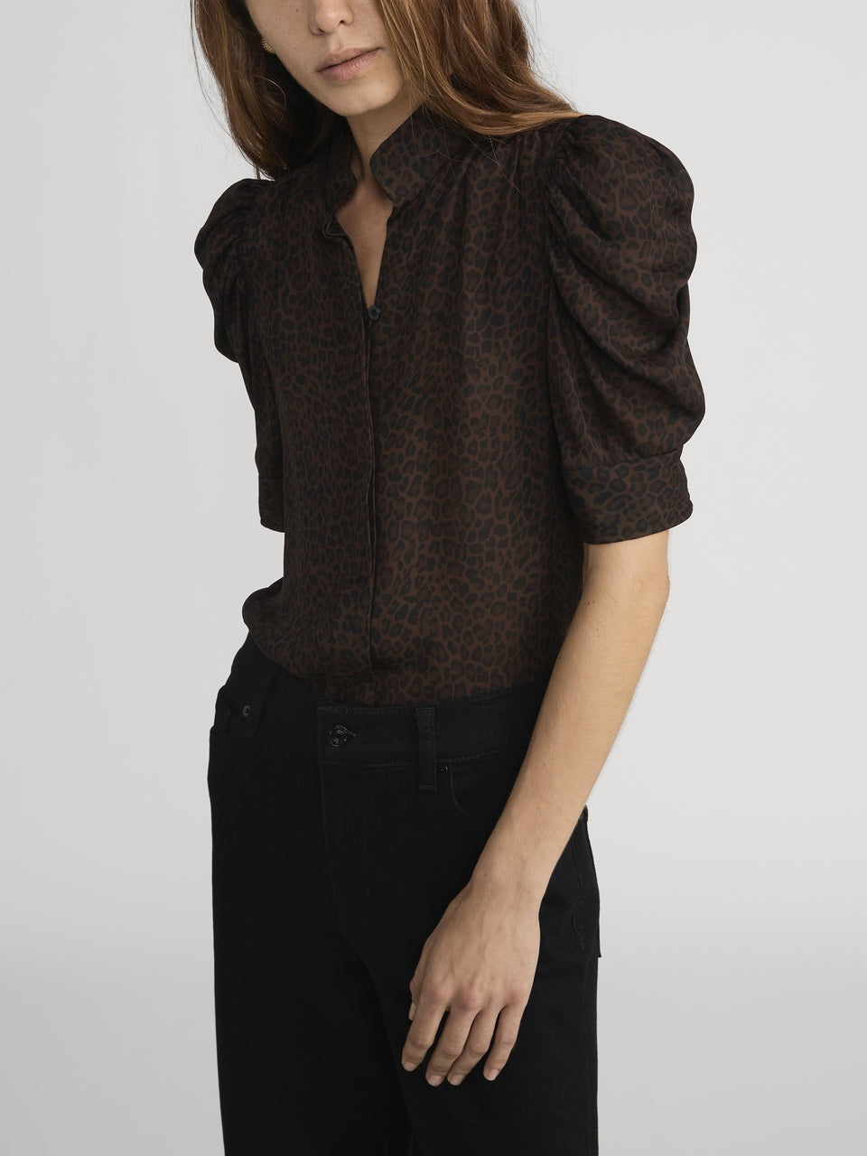 The Gillian  Black Shirt Top