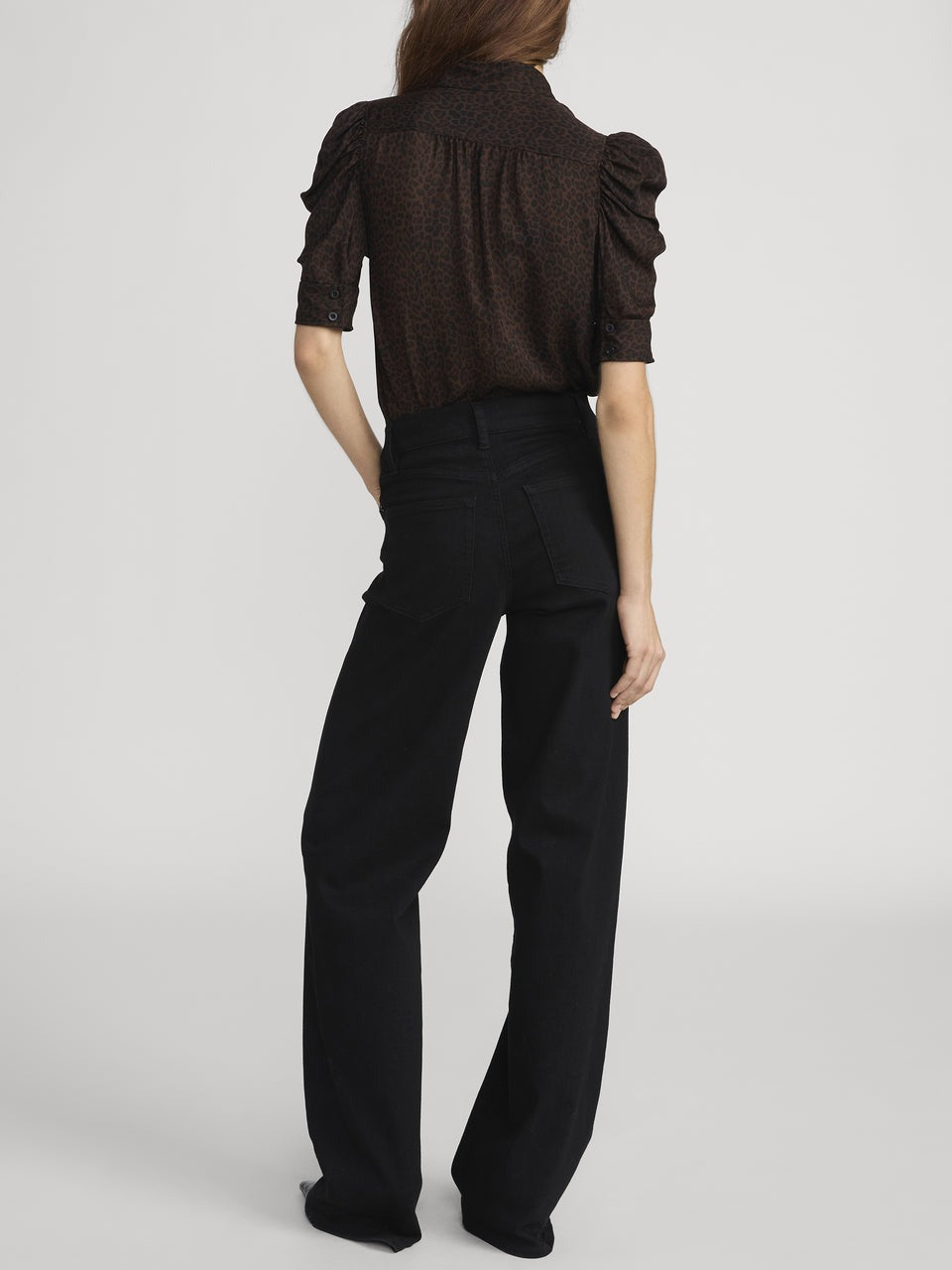 The Gillian  Black Shirt Top