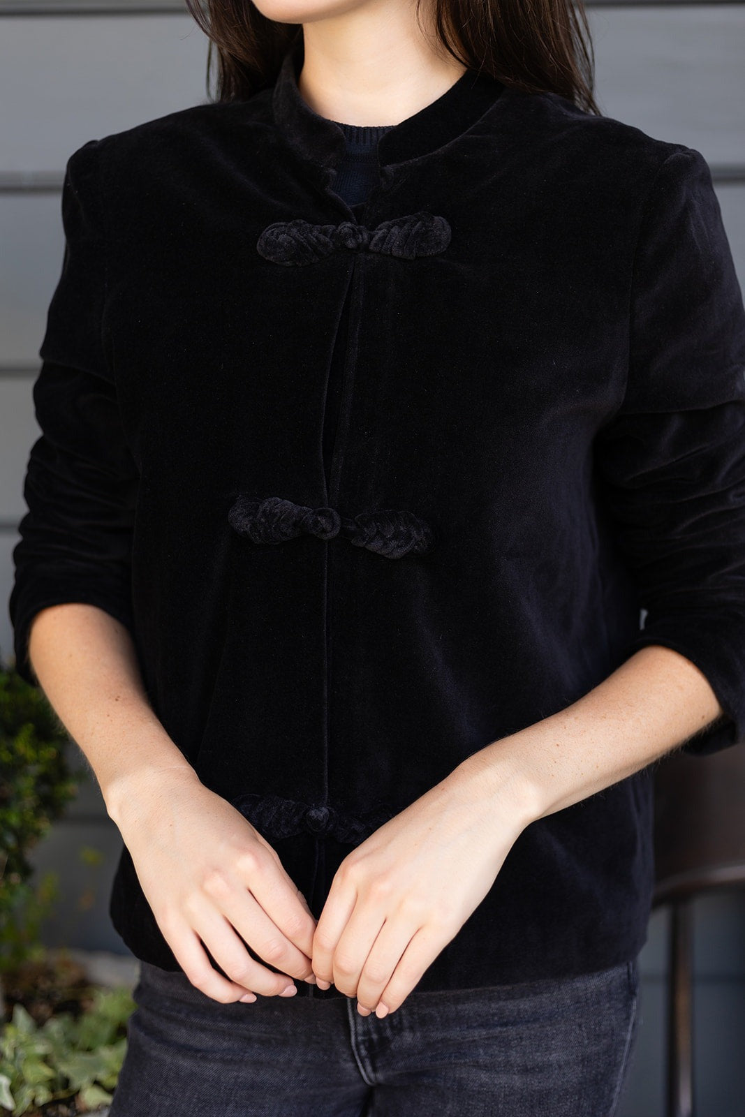 Mandarin Velvet Jacket