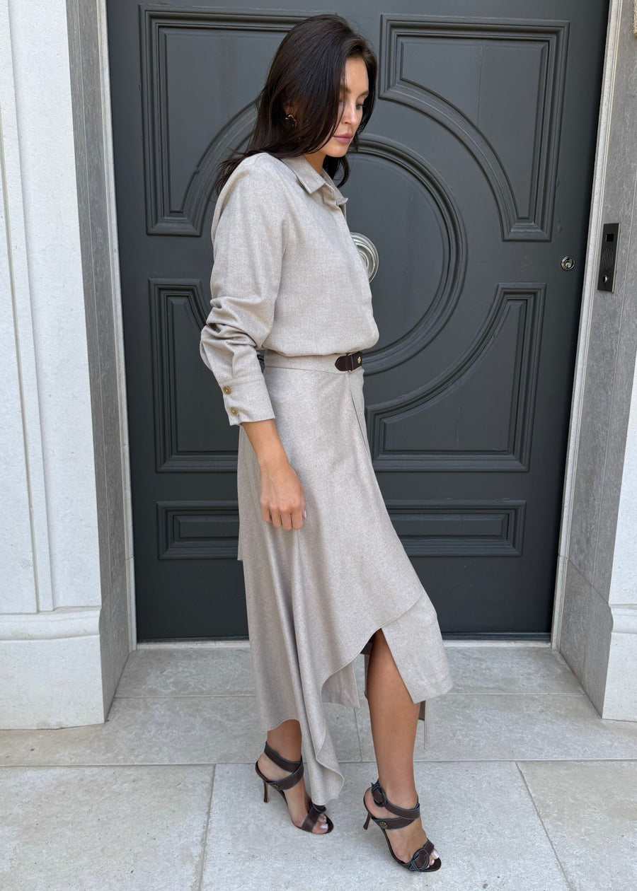 Soft Button Down Long Sleeve Set