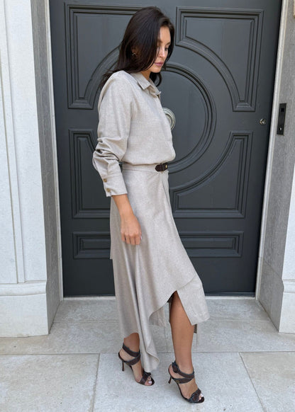 Soft Button Down Long Sleeve Set