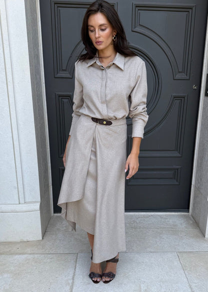 Soft Button Down Long Sleeve Set