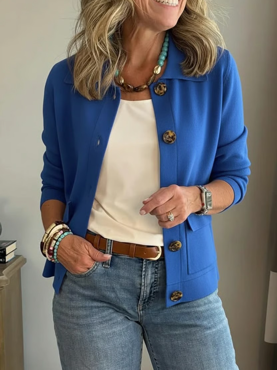 Women's Button-Front Cardigan Jacket