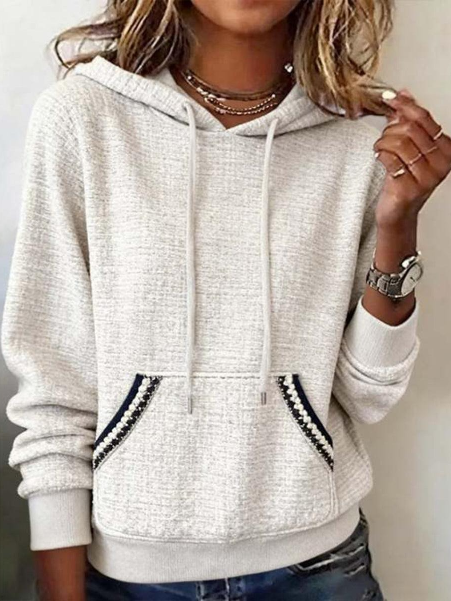 Basic Hoodie Long Sleeve Sweatshirt