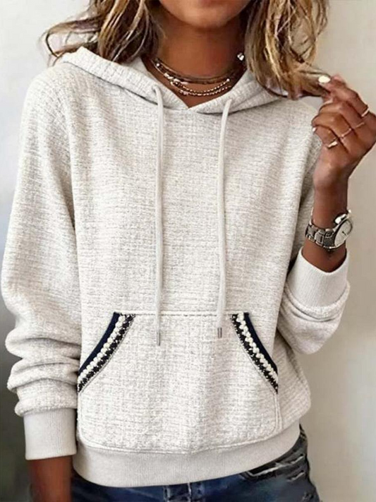 Basic Hoodie Long Sleeve Sweatshirt