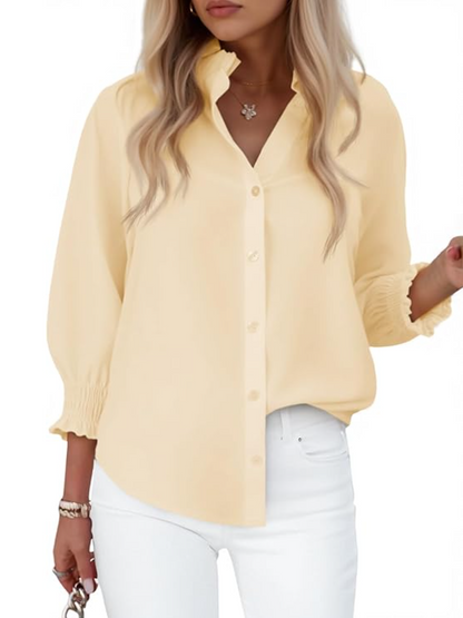 Smocked Sleeve Blouse