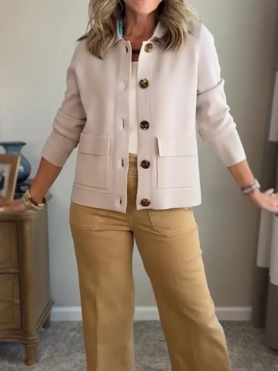 Women's Button-Front Cardigan Jacket