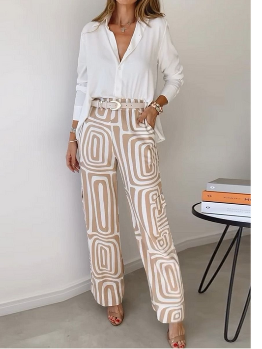 Basic Long Sleeve Two Piece Set