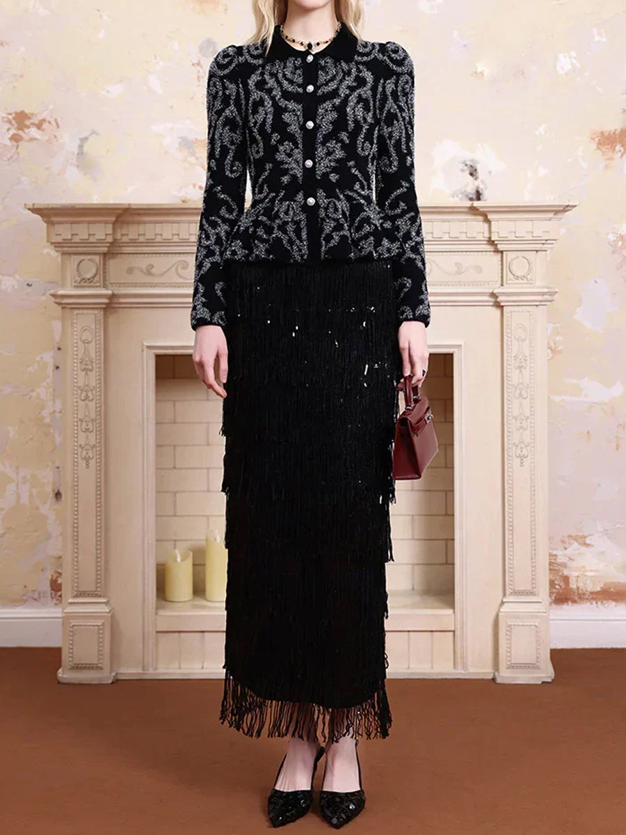 Velvet Long Sleeve Front Button Blouse