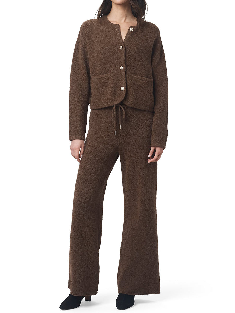 Button Front Long Sleeve Cardigan & Pants