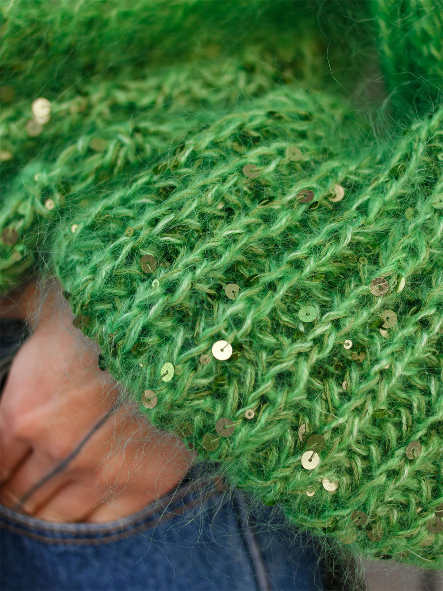 Turtleneck Sequined Sweater