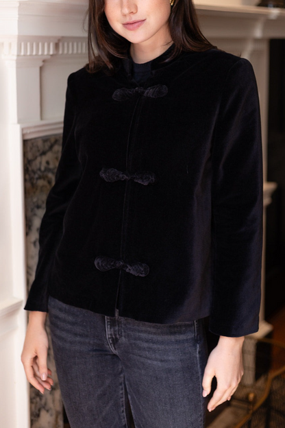 Mandarin Velvet Jacket