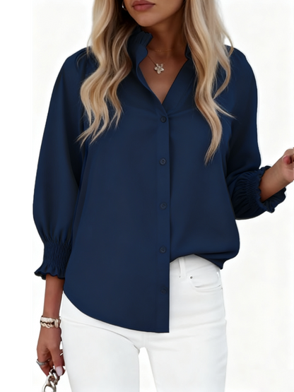 Smocked Sleeve Blouse