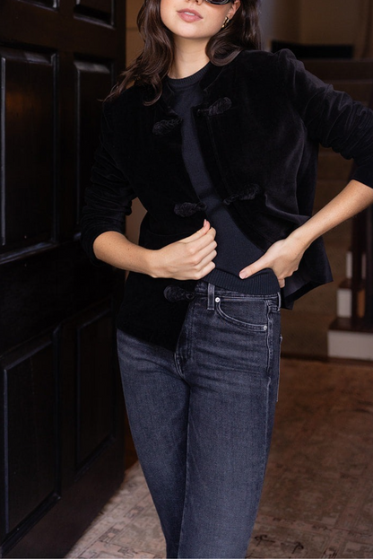 Mandarin Velvet Jacket