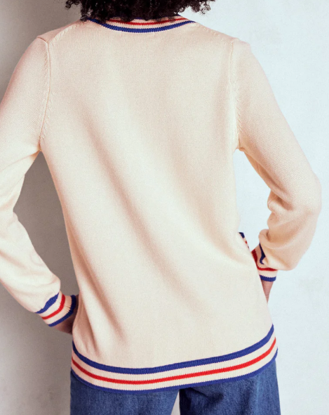 Retro Stripe Cardigan