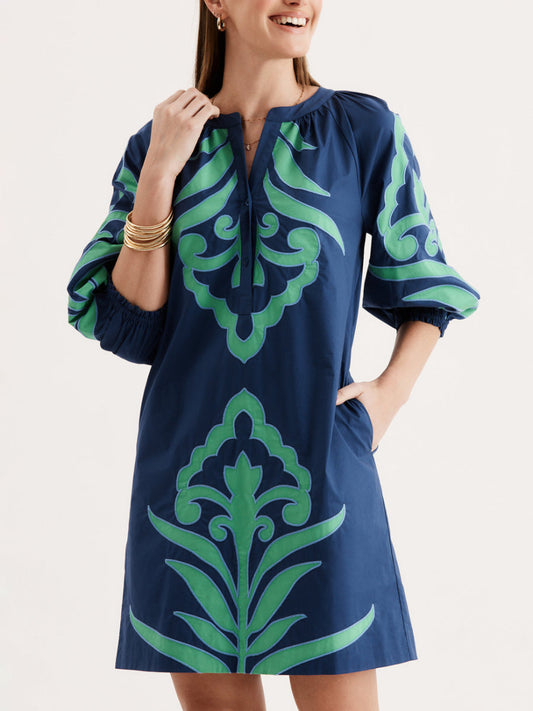 Chic Navy Casual Dress