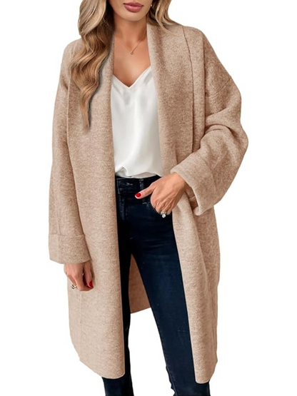 Chunky Open Front Oversized Slouchy Knit Fall Trendy Cardigan