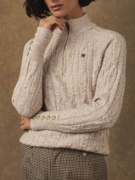 Bridget Quarter Zip Knit