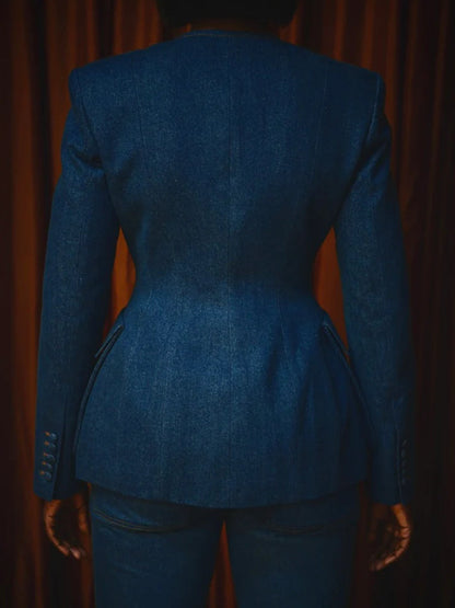 Tailored Confidence Denim Set