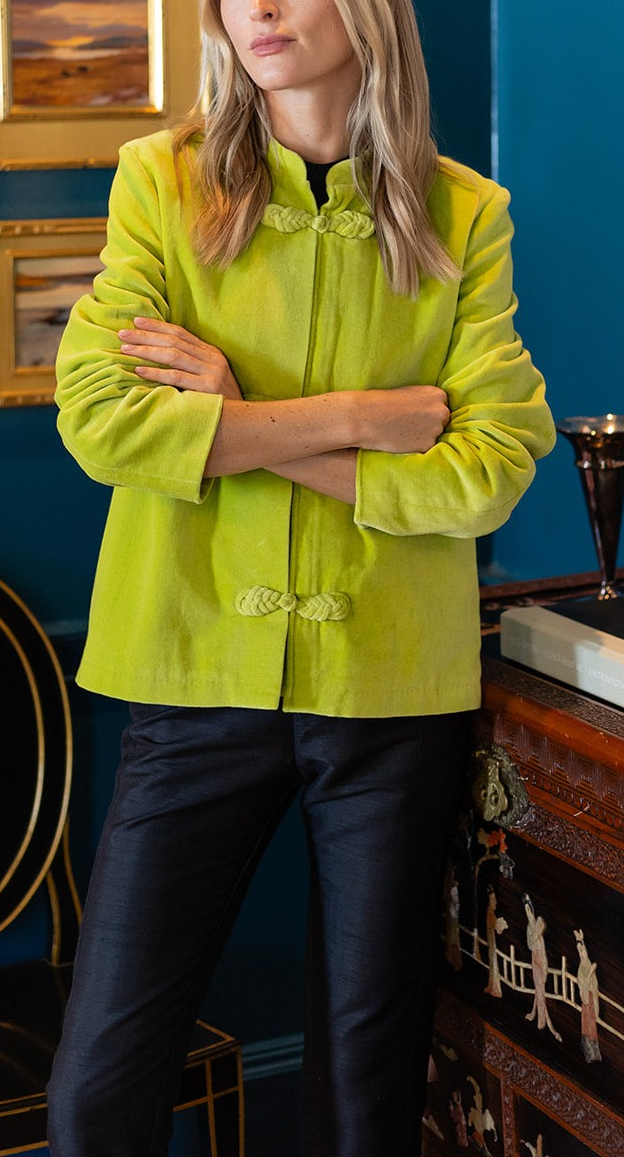 Mandarin Velvet Jacket
