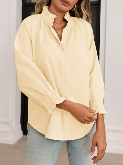 Smocked Sleeve Blouse