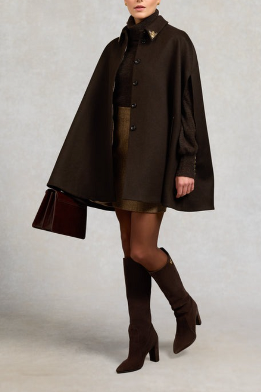 Elegant and casual shawl coat