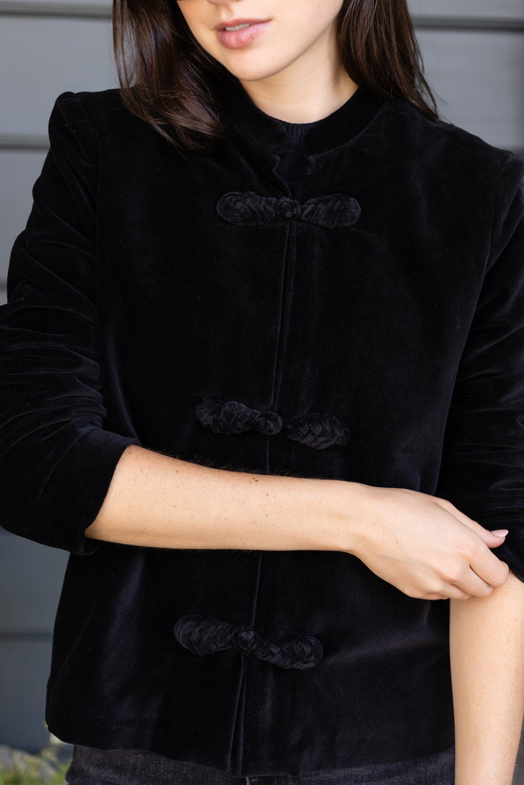 Mandarin Velvet Jacket