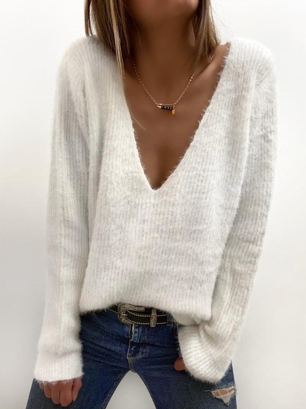 Back and Forth White Sweater