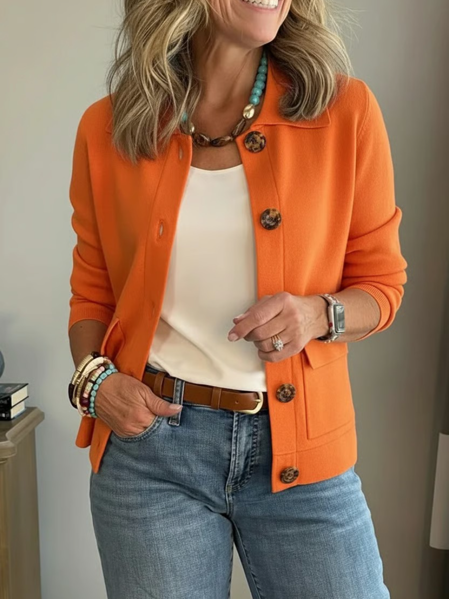 Women's Button-Front Cardigan Jacket