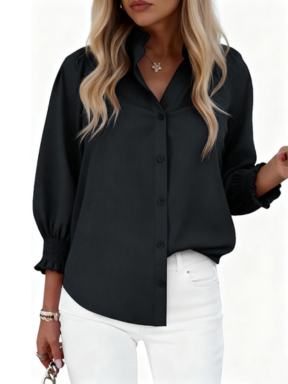 Smocked Sleeve Blouse