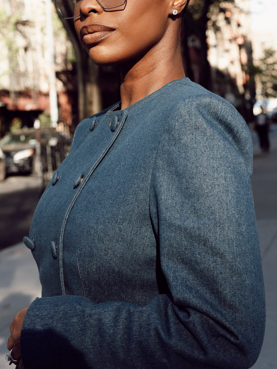 Tailored Confidence Denim Set